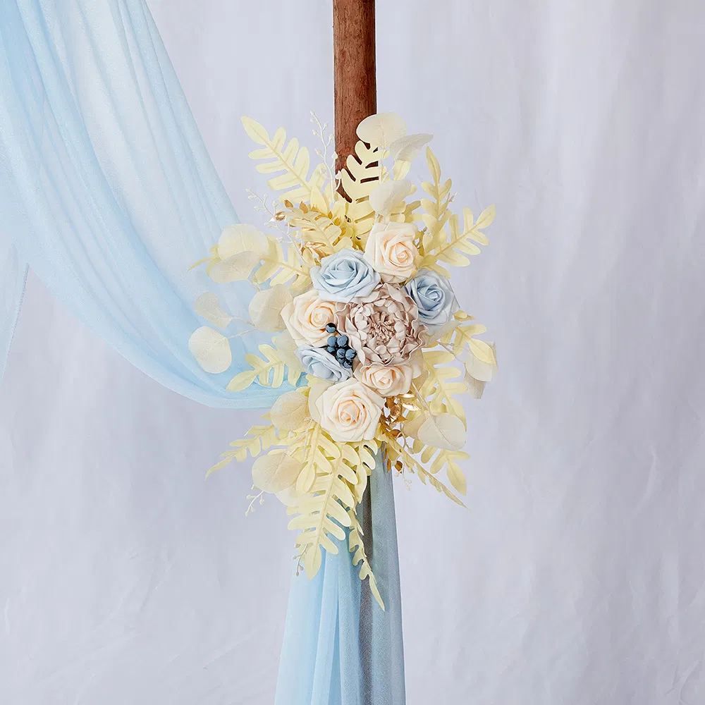 Elegant Arch Flower Arrangement Artificial Preserved Rose Bouquet Table Decoration Floral Arrangement