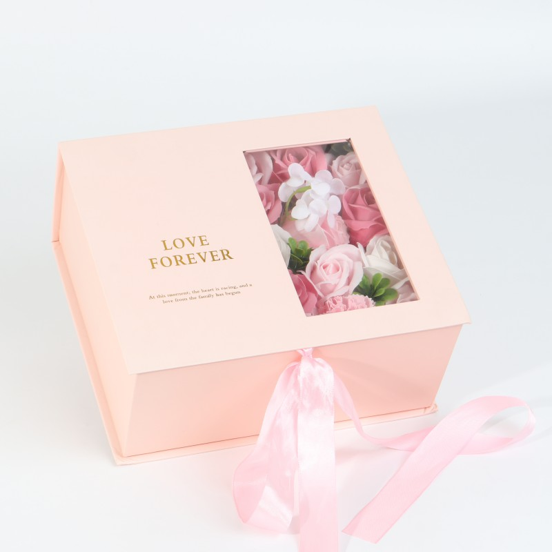 Florist Supplies Clear Rose Gift Box Paper Boxes Wholesale Packaging Flowers Boxes