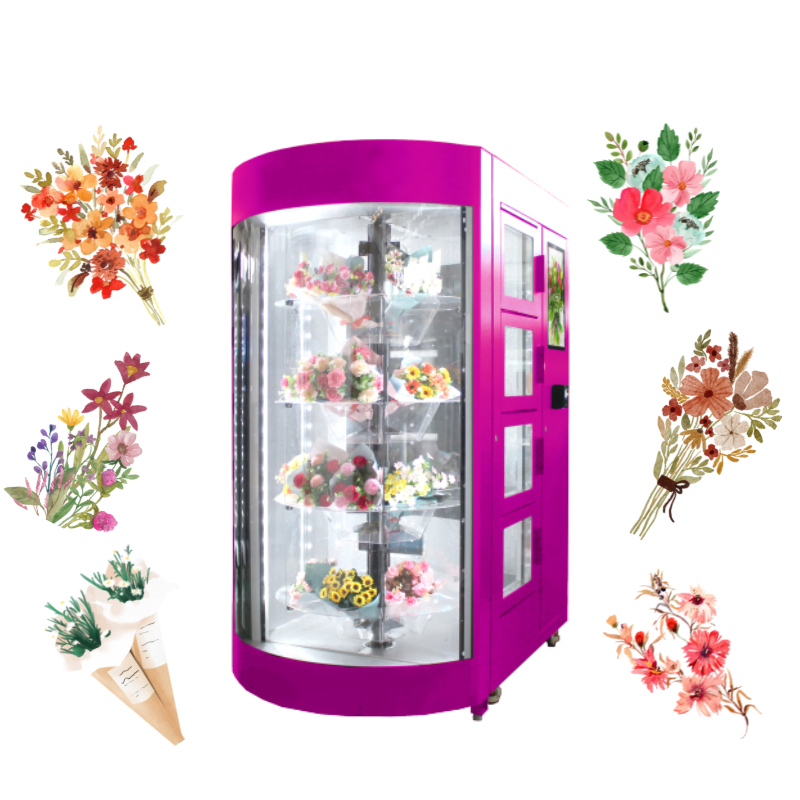 Winnsen Sell Dried Flowers Gifts Little Bear Toy Vending Machine Locker