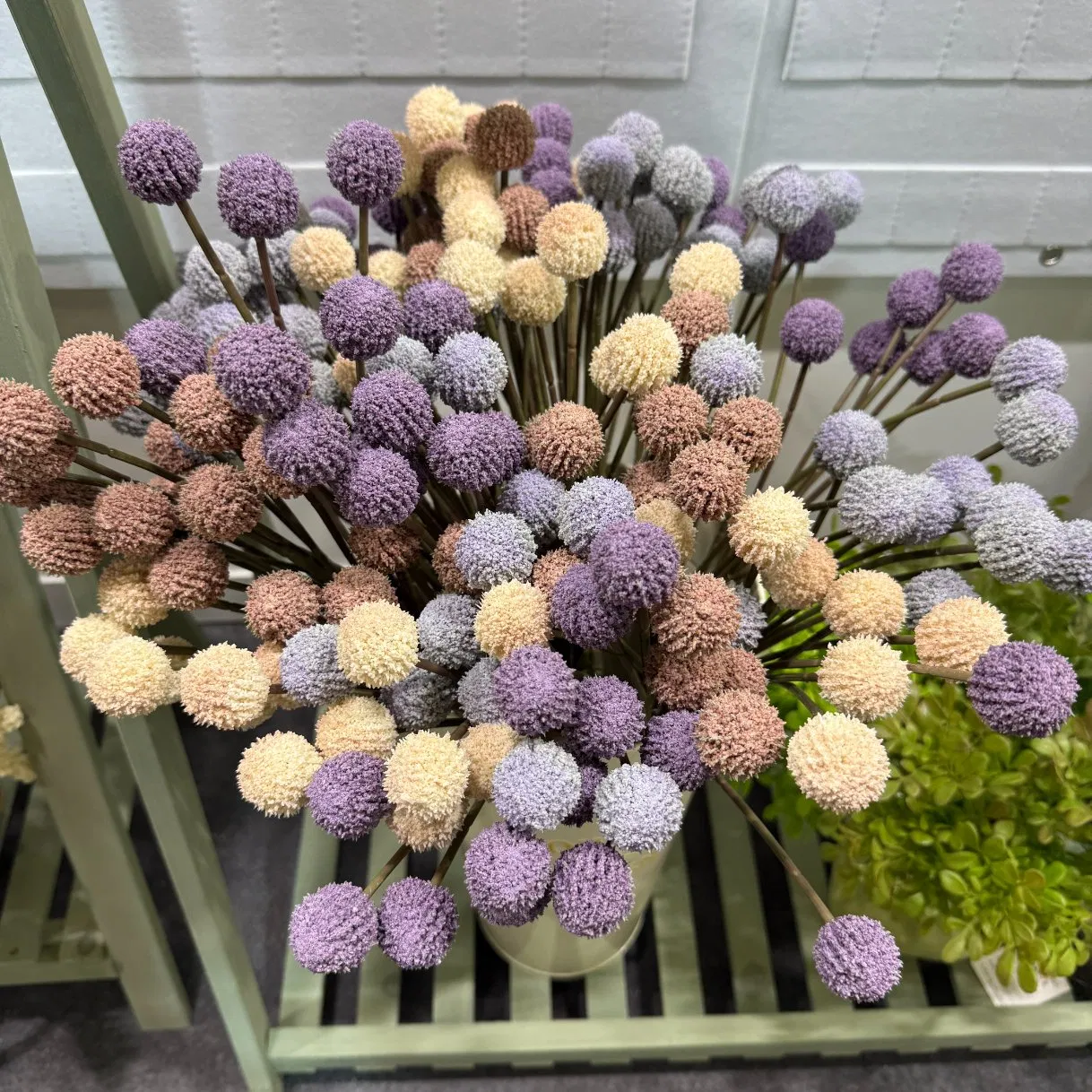Wholesale Bulk Natural Dry Craspedia Globosa Arrangements Preserved Decorative Golden Billy Ball Dried Flowers Plants
